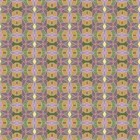 Seamless pattern, ornament of geometric figures of butterflies in combinatorics style in green, purple, gold shades vector