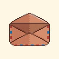 Envelope in pixel art style vector