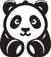 Giant Panda cartoon illustration. vector