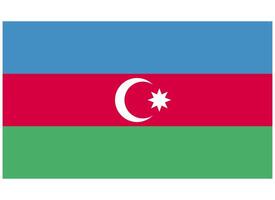 bandera nacional de azerbaiyán vector