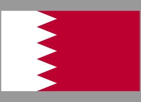 Bahrain National Flag vector