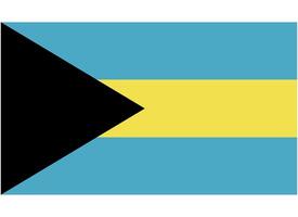 bandera nacional de bahamas vector