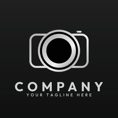 Minimal camera photo or photography logo