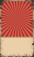 Retro style empty frame template background vector