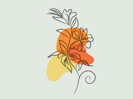 hand drawn floral decorative elements vector