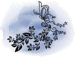 linear flat butterfly outline collection vector