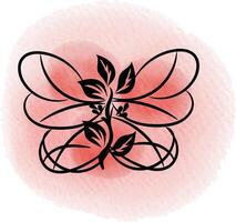 hand drawn butterfly outline pack vector