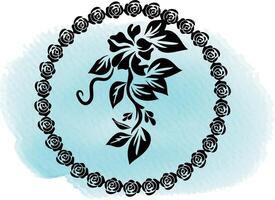 Collection of wedding florist logos vector