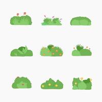 Bushes hand drawn illustration vector