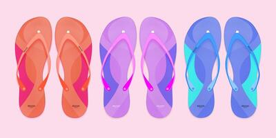 zapatillas ilustración colocar. dibujos animados plano hogar calentar cómodo dormitorio Zapatos para hombre mujer vector