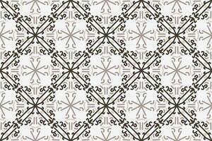 a seamless pattern with a decorative ornament in brown and beige. vector
