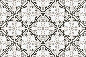 a seamless pattern with a decorative ornament in brown and beige. vector