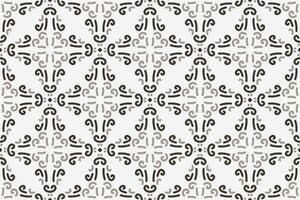 a seamless pattern with a decorative ornament in brown and beige. vector
