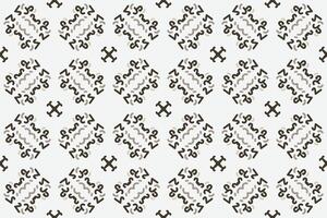a seamless pattern with a decorative ornament in brown and beige. vector