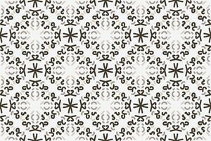 a seamless pattern with a decorative ornament in brown and beige. vector