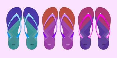 zapatillas ilustración colocar. dibujos animados plano hogar calentar cómodo dormitorio Zapatos para hombre mujer vector