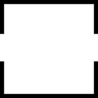Monogram Square Frame. Geometric Split Border. Abstract Rectangle Outline. Modern Black Graphic Element. Abstract Rectangle Design. illustration vector