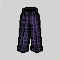 píxel Arte ilustración pantalones. pixelado pantalones. pantalones Moda pixelado para el píxel Arte juego y icono para sitio web y juego. antiguo colegio retro vector