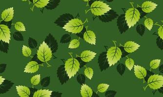 natural background of leaves with shadow. seamless pattern green background. vector