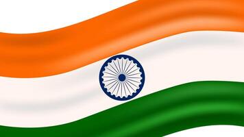 indio independencia día. agosto 15 bandera India. bandera volador. modelo para bandera diseño invitación tarjeta postal póster. ilustración. vector