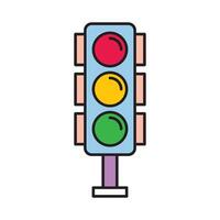 Traffic Light icon design templates simple and modern concept vector