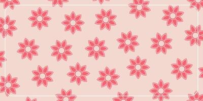 verano floral rosado antecedentes. modelo diseño para bandera, póster, saludo tarjeta, social medios de comunicación. vector