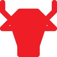 cow or bull icon design vector