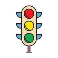 Traffic Light icon design templates simple and modern concept vector
