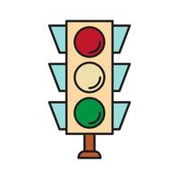 Traffic Light icon design templates simple and modern concept vector