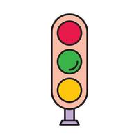 Traffic Light icon design templates simple and modern concept vector