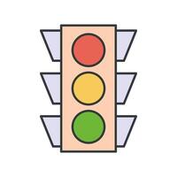 Traffic Light icon design templates simple and modern concept vector