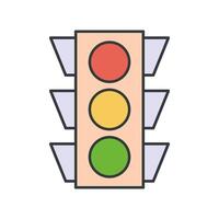 Traffic Light icon design templates simple and modern concept vector