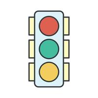 Traffic Light icon design templates simple and modern concept vector