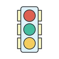 Traffic Light icon design templates simple and modern concept vector