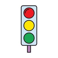 Traffic Light icon design templates simple and modern concept vector