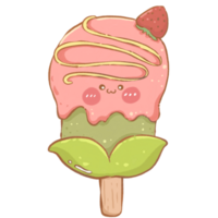 lindo personaje de helado png