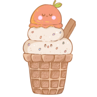 cono gelato carino png