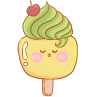 lindo personaje de helado png