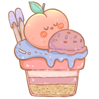 cute ice cream character png