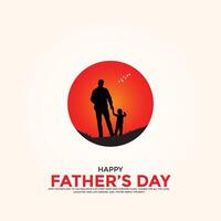 Happy Father's Day creative ads. Happy Father's Day, , 3D illustration vector