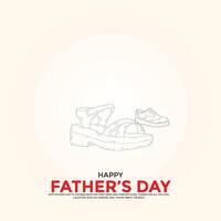 Happy Father's Day creative ads. Happy Father's Day, , 3D illustration vector