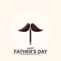 Happy Father's Day creative ads. Happy Father's Day, , 3D illustration vector