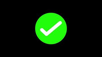 Tick Animated Check Mark, Tick Write checkmark animation. 4K Resolution video