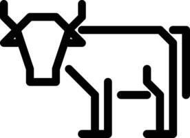 simple design of cow icon sign vector