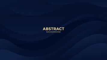 Create stunning visuals with the elegant dark blue abstract gradient wave background. Suitable for websites, social media, advertising, and presentations vector