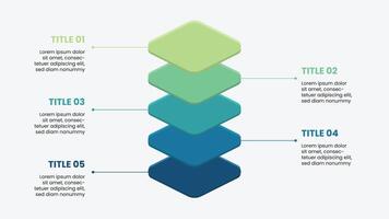 multicapa infografía modelo para tu negocio vector