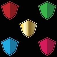 The Illustration of Shield or Emblem Pack vector