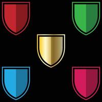 The Illustration of Shield or Emblem Pack vector