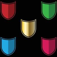 The Illustration of Shield or Emblem Pack vector