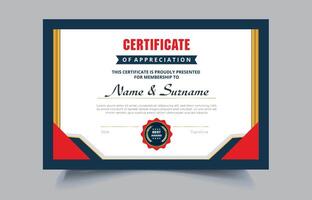 Modern Elegant Certificate Template Pro style on EPS10 vector